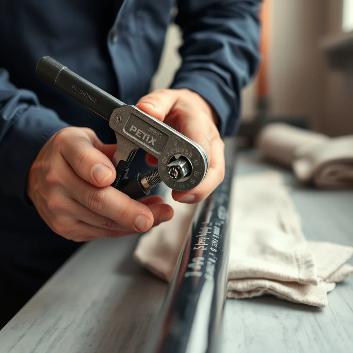 Roto Drains technician on a repiping job in Herkimer, NY